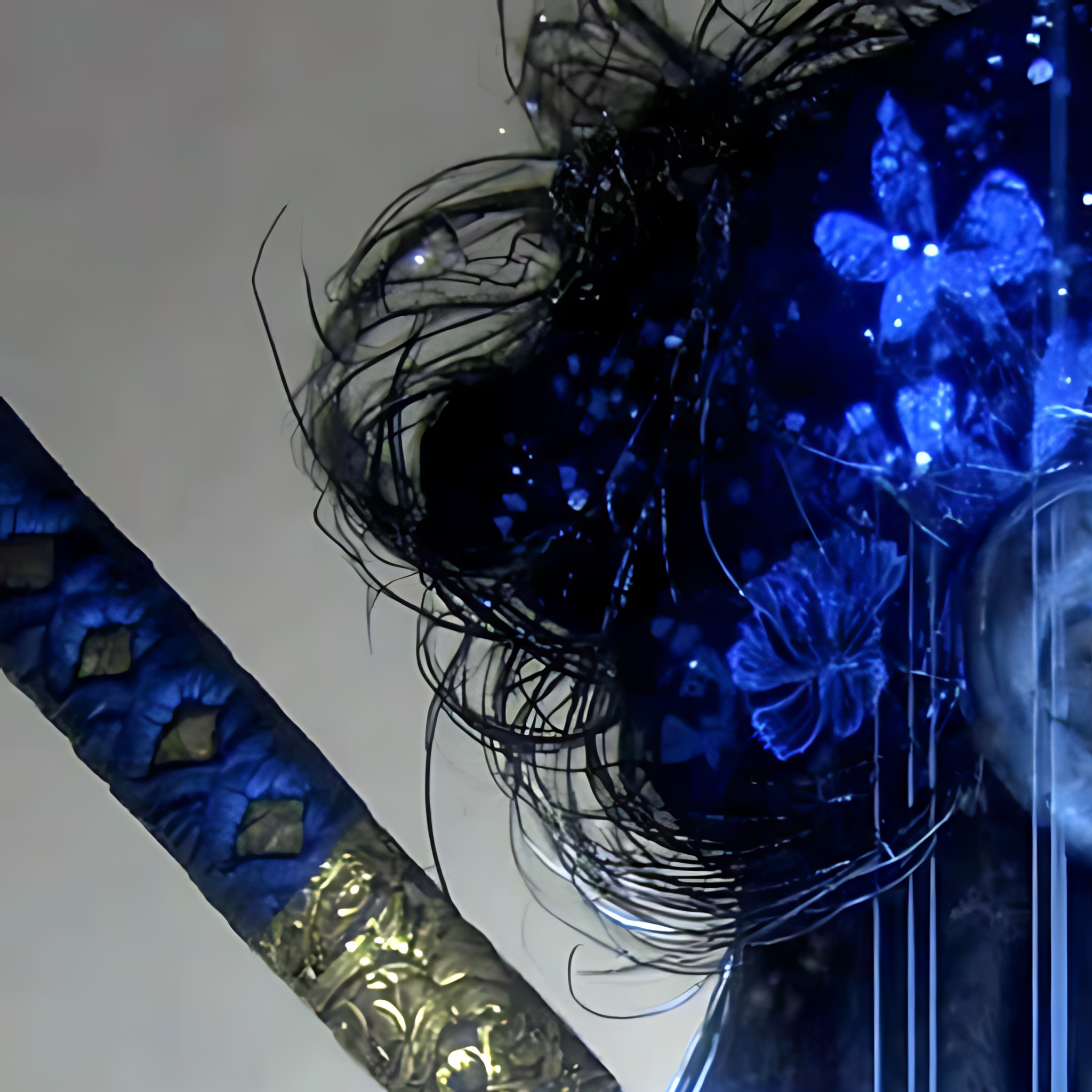 Kintsugi Geisha Metal Print, Limited PorcelainMuse Edition