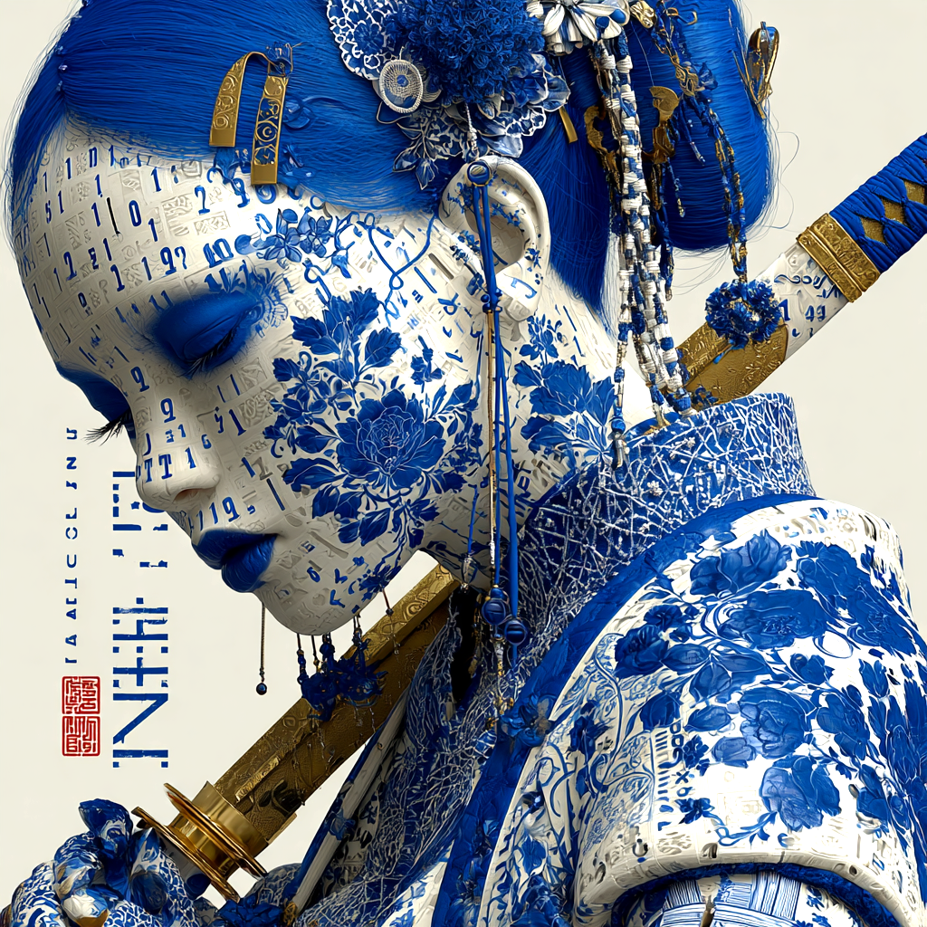 Code of the Last Geisha — Porcelain Canvas Art — PorcelainMuse
