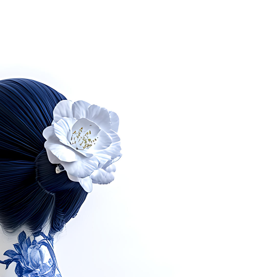 Derrière le silence — Art sur toile en porcelaine chinoise