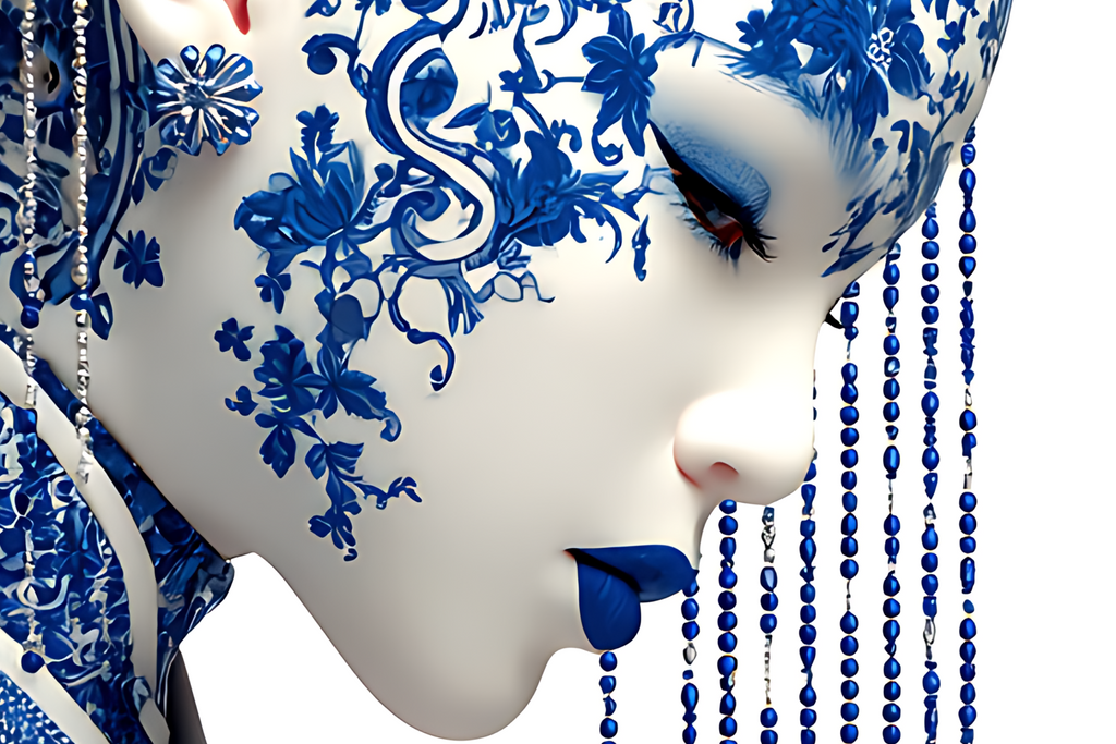 Le Guerrier Silencieux — Toile Âme de Porcelaine — PorcelainMuse