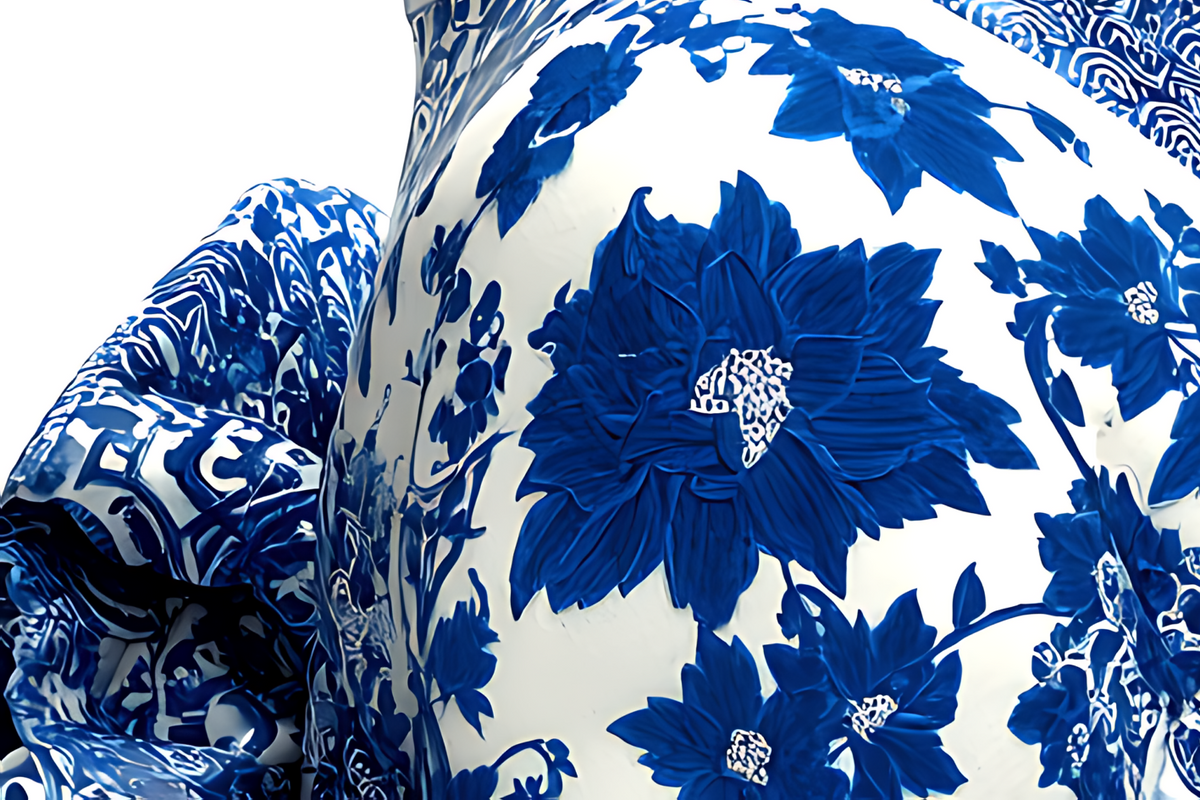 Le Guerrier Silencieux — Toile Âme de Porcelaine — PorcelainMuse