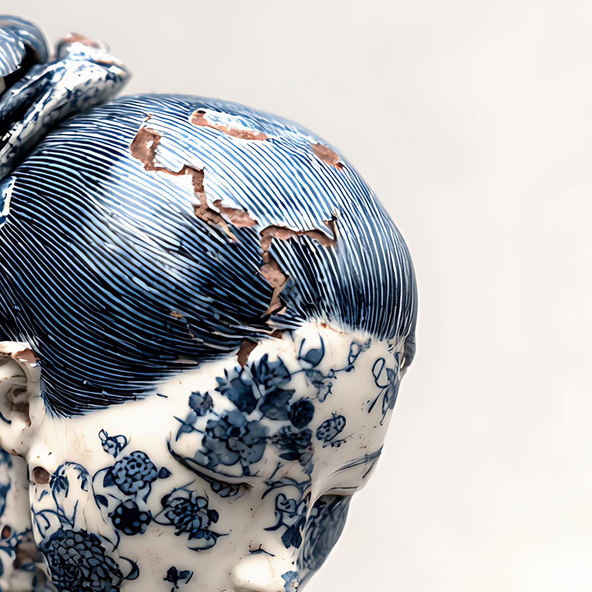 Gardien Silencieux — Toile en Porcelaine — PorcelainMuse