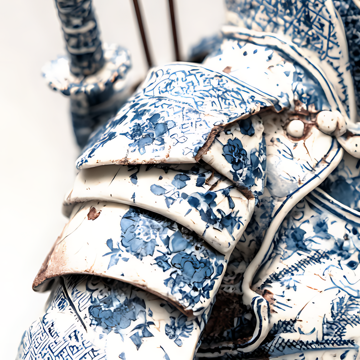 Gardien Silencieux — Toile en Porcelaine — PorcelainMuse