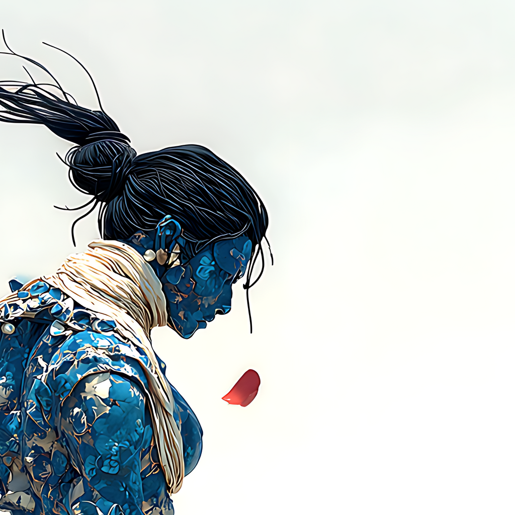 Fragments of Resolve in Blue and Crimson