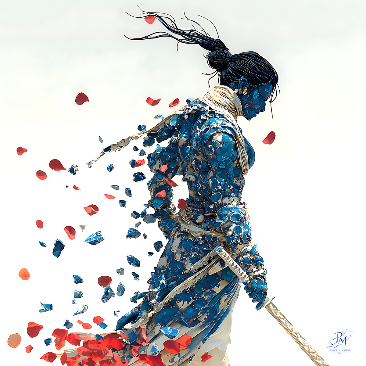 Fragments of Resolve in Blue and Crimson
