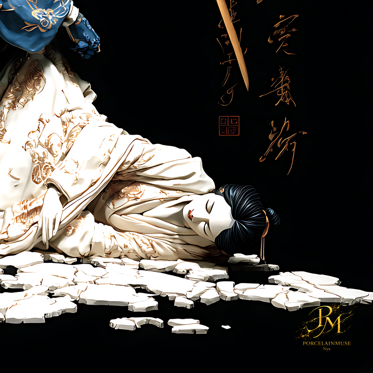 Fallen Honor — Samurai Tragedy and Golden Elegance