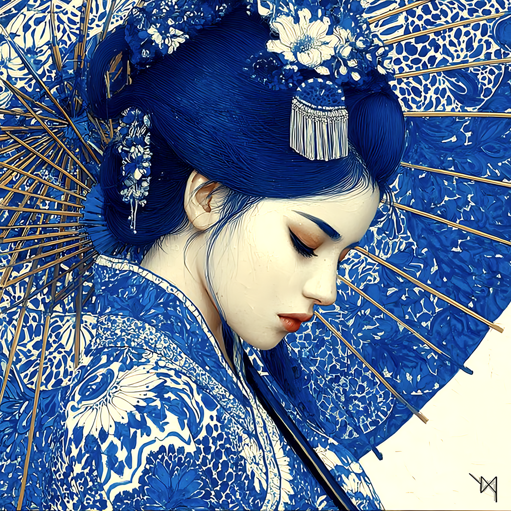 Silence bleu sous le parasol