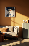 Golden Fracture of Serenity — Kintsugi Geisha Canvas Art