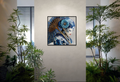 Porcelain Elegance — Beneath the Blue Parasol