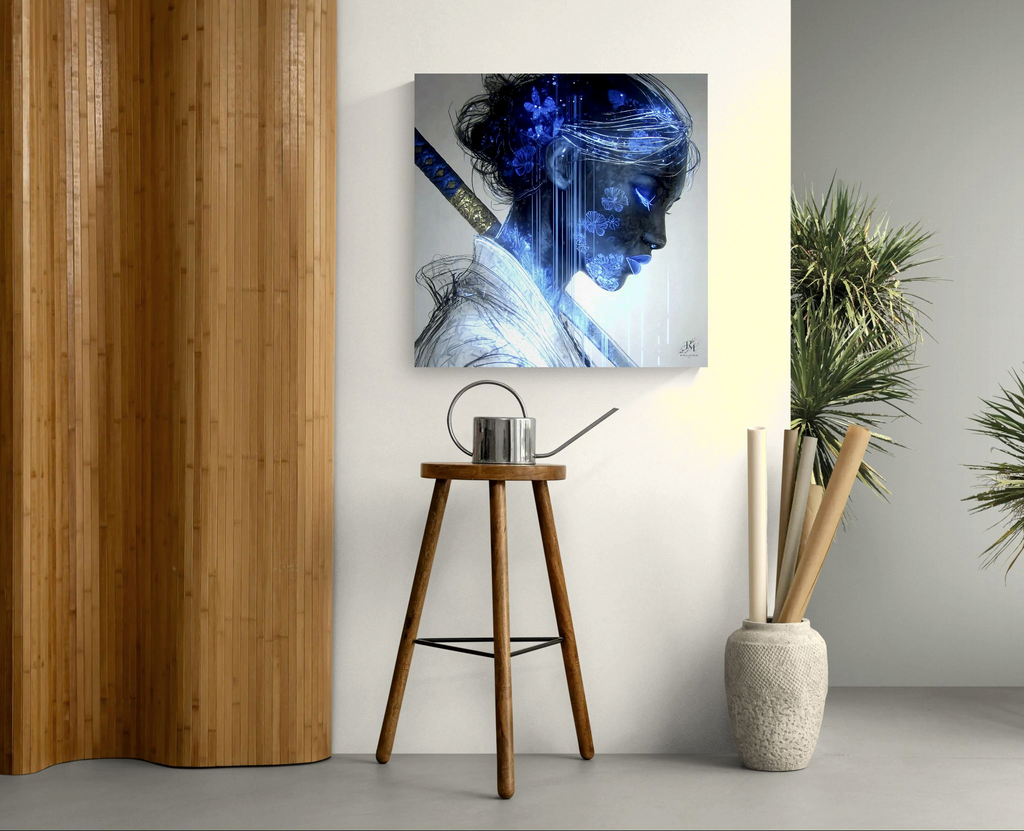 Kintsugi Geisha Metal Print, Limited PorcelainMuse Edition