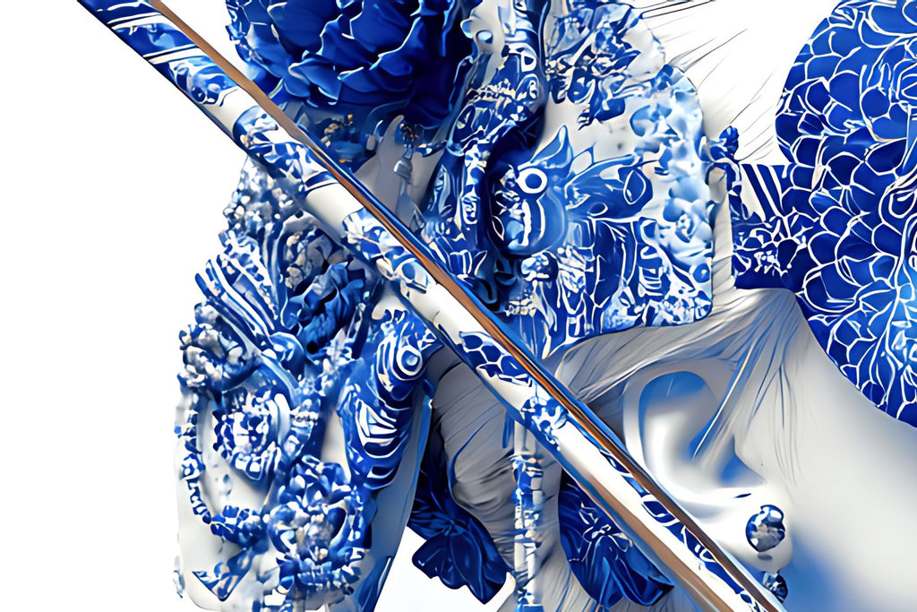 Katana de Porcelaine — Toile en Porcelaine — PorcelainMuse