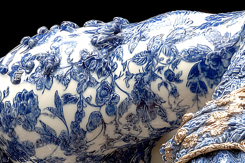 Crâne de Porcelaine du Silence Résolu — Toile en Porcelaine — PorcelainMuse