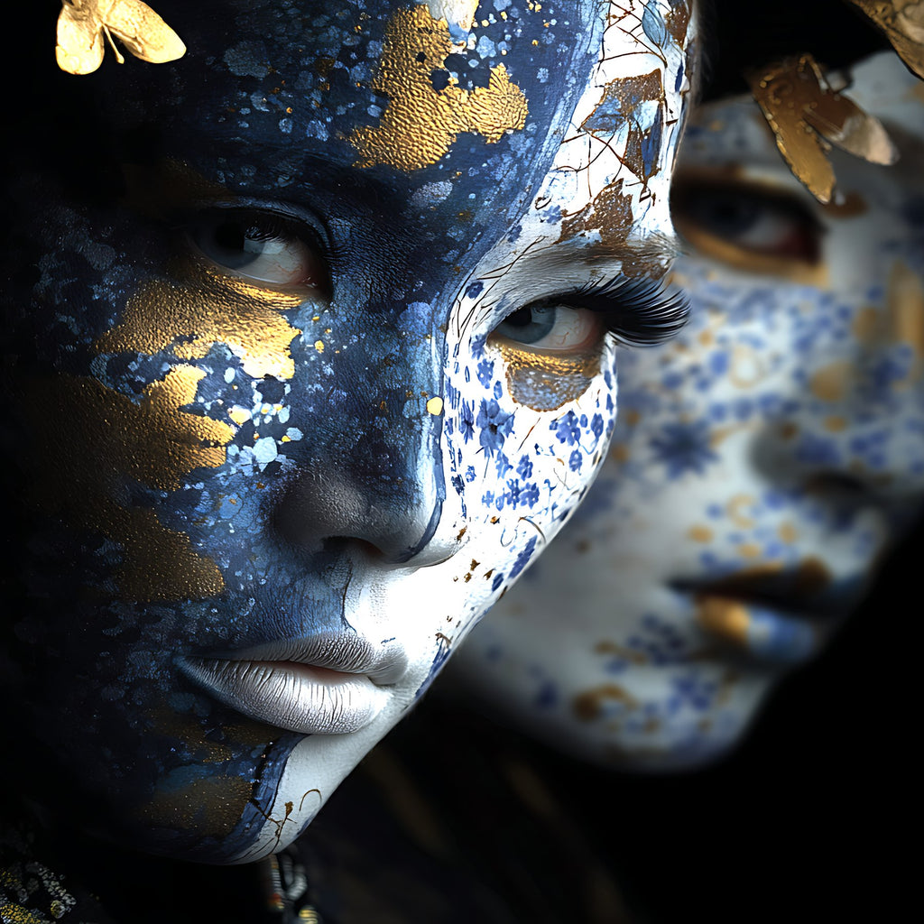 Dual Porcelain Souls — Porcelain Canvas Art — PorcelainMuse