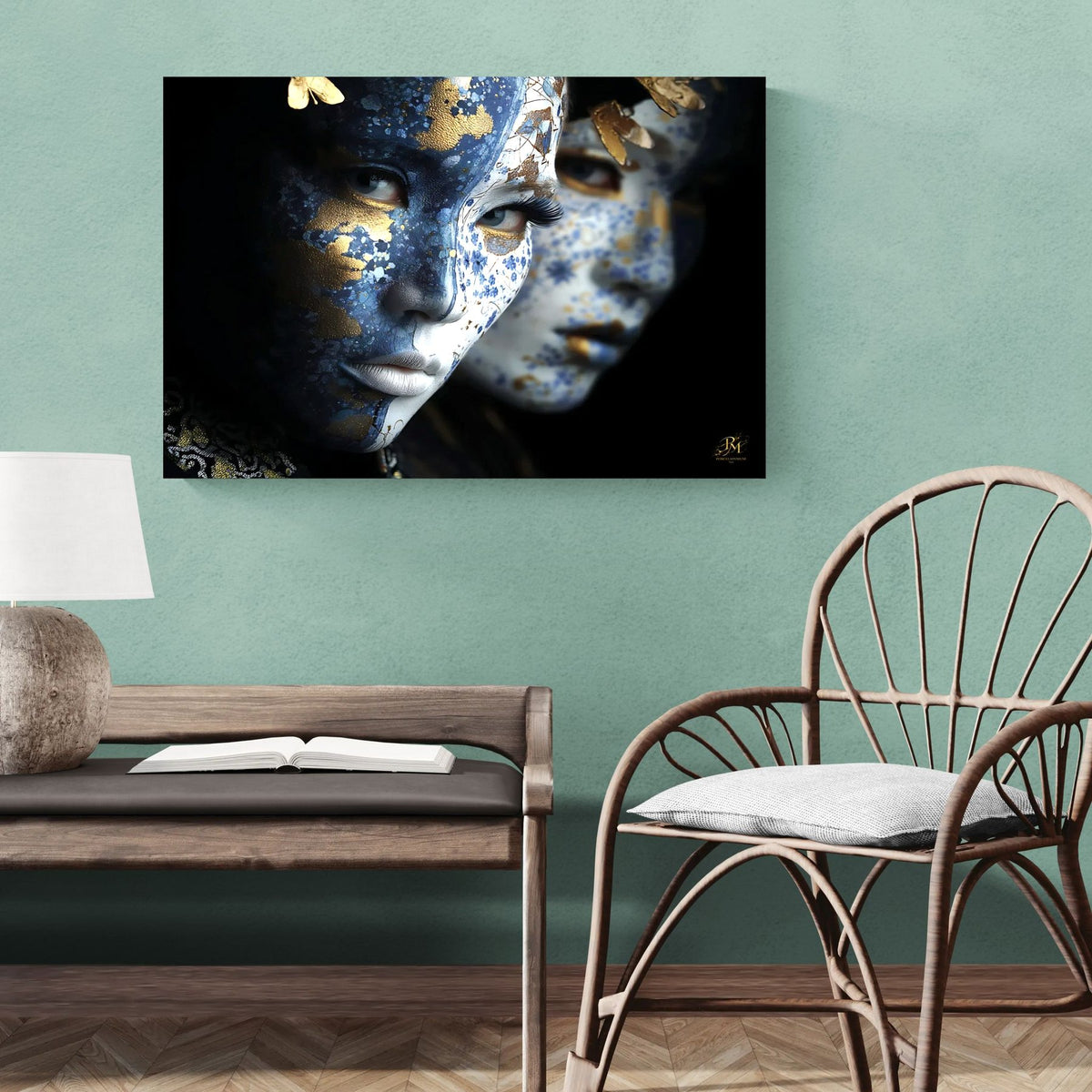 Dual Porcelain Souls — Porcelain Canvas Art — PorcelainMuse