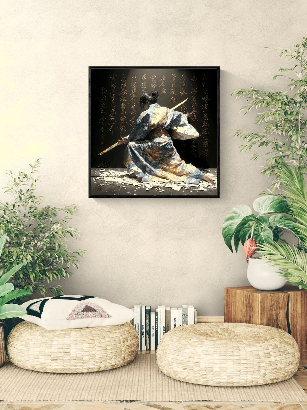 Whispers of the Fallen Blade — Porcelain Canvas Art — PorcelainMuse