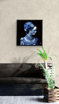 Souveraine de Porcelaine du Silence Bleu — Toile en Porcelaine — PorcelainMuse