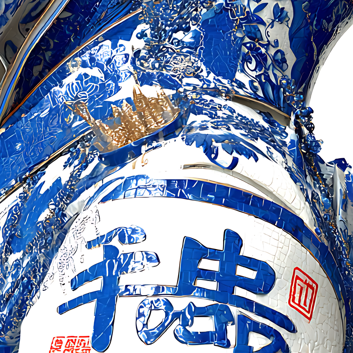 Blue Dynasty — Porcelain Canvas Art — PorcelainMuse